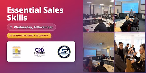 Essential Sales Skills: 1-Day In-Person Sales Training in London