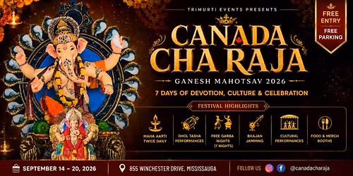 Canada Cha Raja - Ganesh Mahotsav 2026