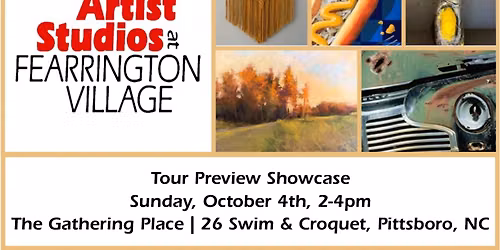 Fearrington Studio Tour Preview Showcase
