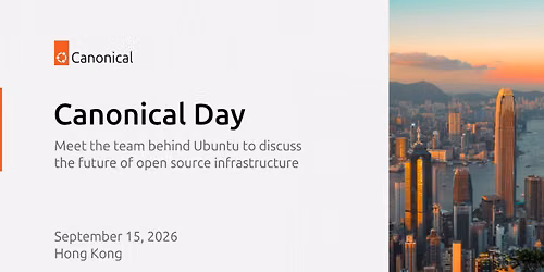 Canonical Day - Meet the team behind Ubuntu to discuss the future of open source infrastructure