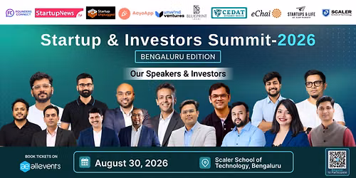 Startup & Investor Summit 2026 \u2013 Bangalore Edition
