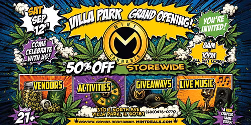 Mint Cannabis Villa Park Grand Opening Celebration