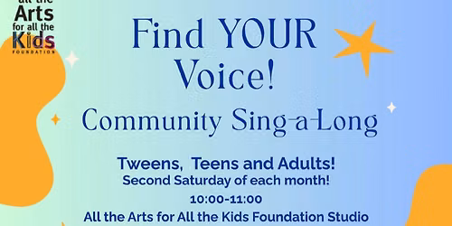 Find Your Voice: A Free Community Sing-A-Long!