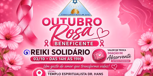 OUTUBRO ROSA | REIKI SOLID\u00c1RIO