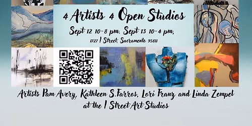It's 4 great artists at Open Studios at I Street Art Studios