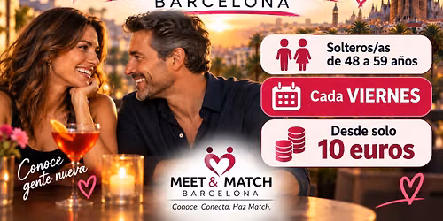CITAS R\u00c1PIDAS BARCELONA Solteros\/as de 48 a 59 a\u00f1os