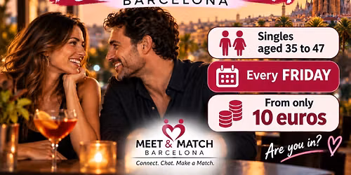 SPEED DATING in ENGLISH for SINGLES 35 to 47 years old