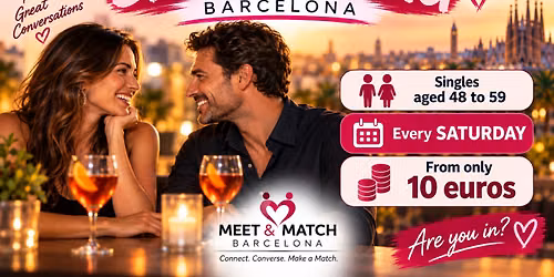 SPEED DATING in ENGLISH for SINGLES 48 a 59 years old