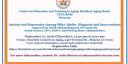 Anxiety and Depression Among Older Adults- Diagnosis and Interventions