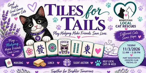 Tiles for Tails Charity Mahjong Luncheon