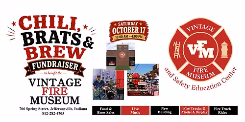 Vintage Fire Museum's Chili, Brats & Brew Fundraiser