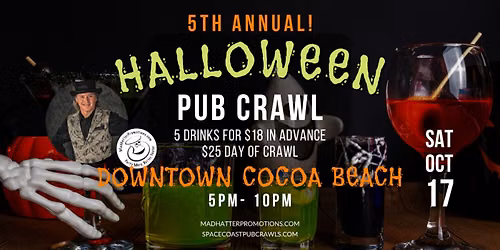 5th Annual Halloween Pub Crawl in Downtown Cocoa Beach