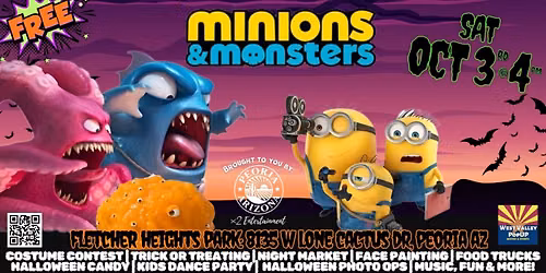 11th Annual FREE Peoria Spooktacular Halloween Party, Outdoor Movie & More! Sat Oct 3rd