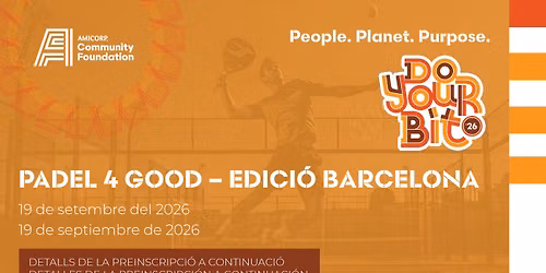 Padel 4 Good \u2013 Edici\u00f3 Barcelona