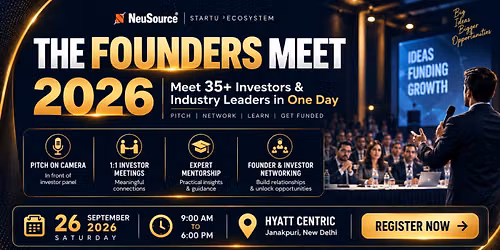 The Founders Meet - September 2026 Edition