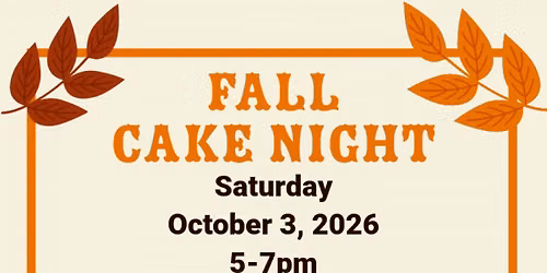 Fall Cake Night