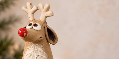 Make your own ceramic Rudi Reindeer - \u00a338 - Sundays 11.30-2.00pm