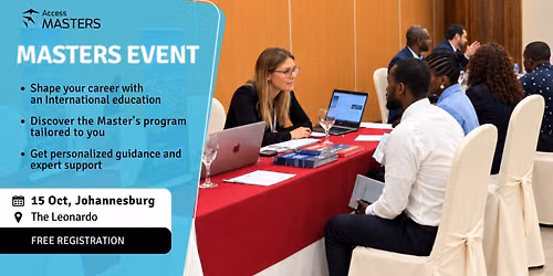 Find the right Master\u2019s for your next career step at Access Masters Johannesburg event