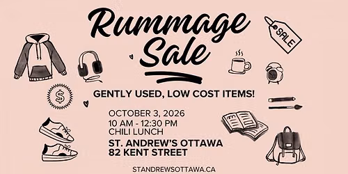 Fall Rummage Sale at St. Andrew's, Downtown Ottawa