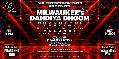 MILWAUKEE's Dandiya Dhoom