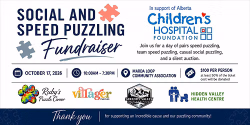 Social and Speed Puzzling Fundraiser