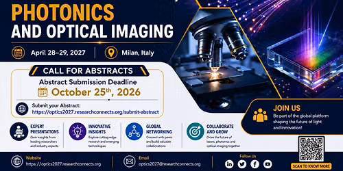 2nd Global Summit on Lasers Applications, Photonics and Optical Imaging