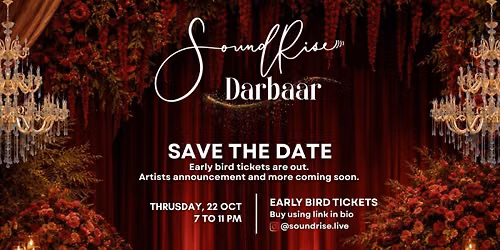 SoundRise Darbaar at Hylo | 22nd October | 7pm - 11pm