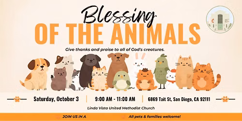 Linda Vista United Methodist Church's Blessing of the Animals