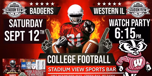 Badgers vs Western IL Watch Party
