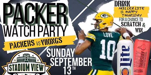 Packers vs Vikings Watch Party