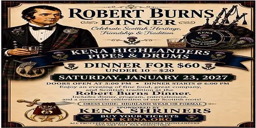 Kena Shriners Presents Robert Burns Night