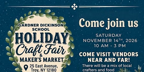 2026 Wynantskill PTA Craft Fair & Maker\u2019s Market