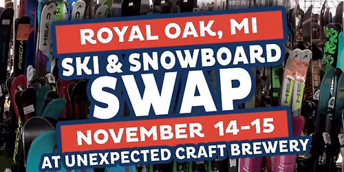 Royal Oak Area Ski & Snowboard Swap | November 14-15, 2026