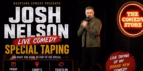 Josh Nelson tapes is Comedy Special in Pacific Beach