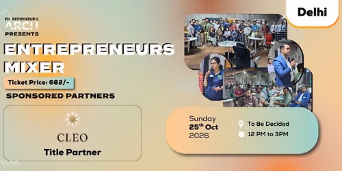 Entrepreneur's Mixer (Delhi)
