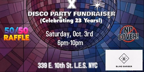 Disco Party Fundraiser 23rd Anniversary Event