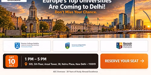 Ireland Admissions Day in Delhi 2026