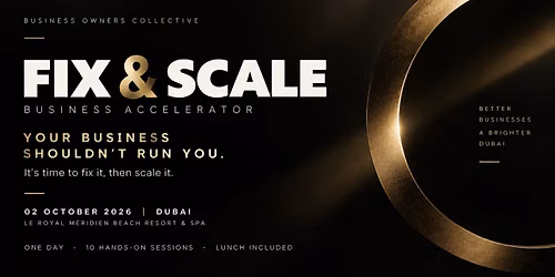 Fix & Scale | Business Growth Event