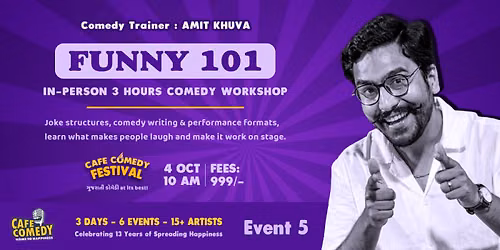 Funny 101 - Cafe Comedy Festival (Event 5)