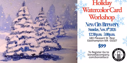 Holiday Watercolor Card Making