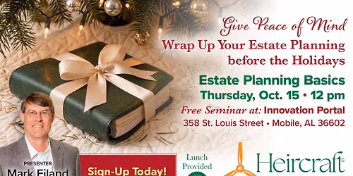 Free Estate Planning Seminar at Innovation Portal