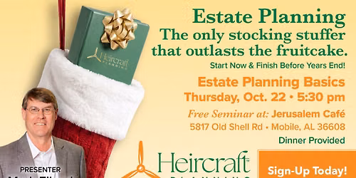 Free Estate Planning Seminar at Jerusalem Caf\u00e9