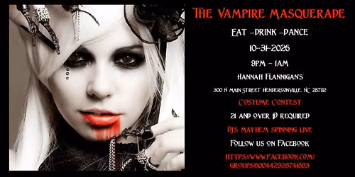 Vampire Masquerade Halloween EDM dance party