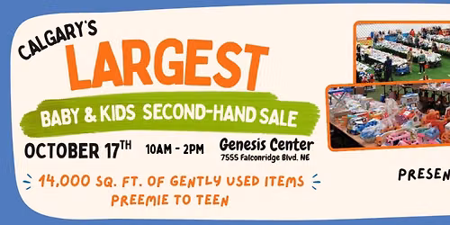 Calgary's Largest Baby & Kids Second-Hand Sale