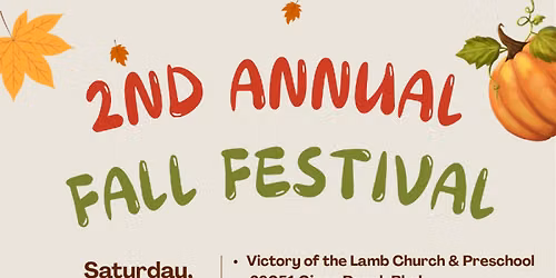 2nd Annual Fall Festival