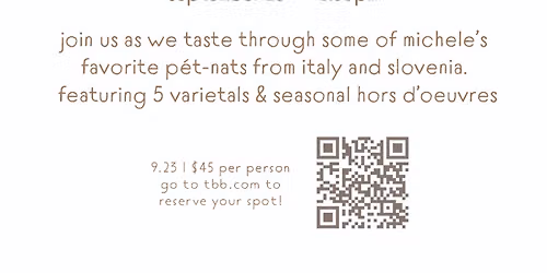 Naturally Sparkling: A P\u00e9t-Nat Experience