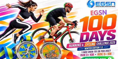EGSN 100 DAYS RUNNING And CYCLING CHALLENGE 2026 (Winter Edition) Toronto