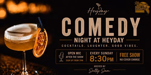 Sunday Night Comedy at Heyday Miami