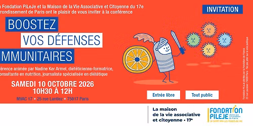 Conf\u00e9rence "Booster vos d\u00e9fenses immunitaires"