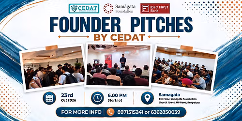 Founder Pitches by CEDAT